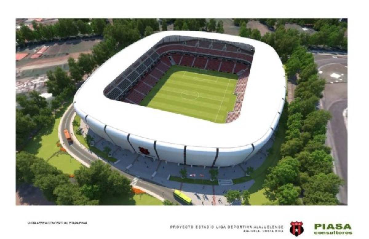 Así sería el nuevo y espectacular estadio del Alajuelense en Costa Rica; su capacidad de aficionados y costo