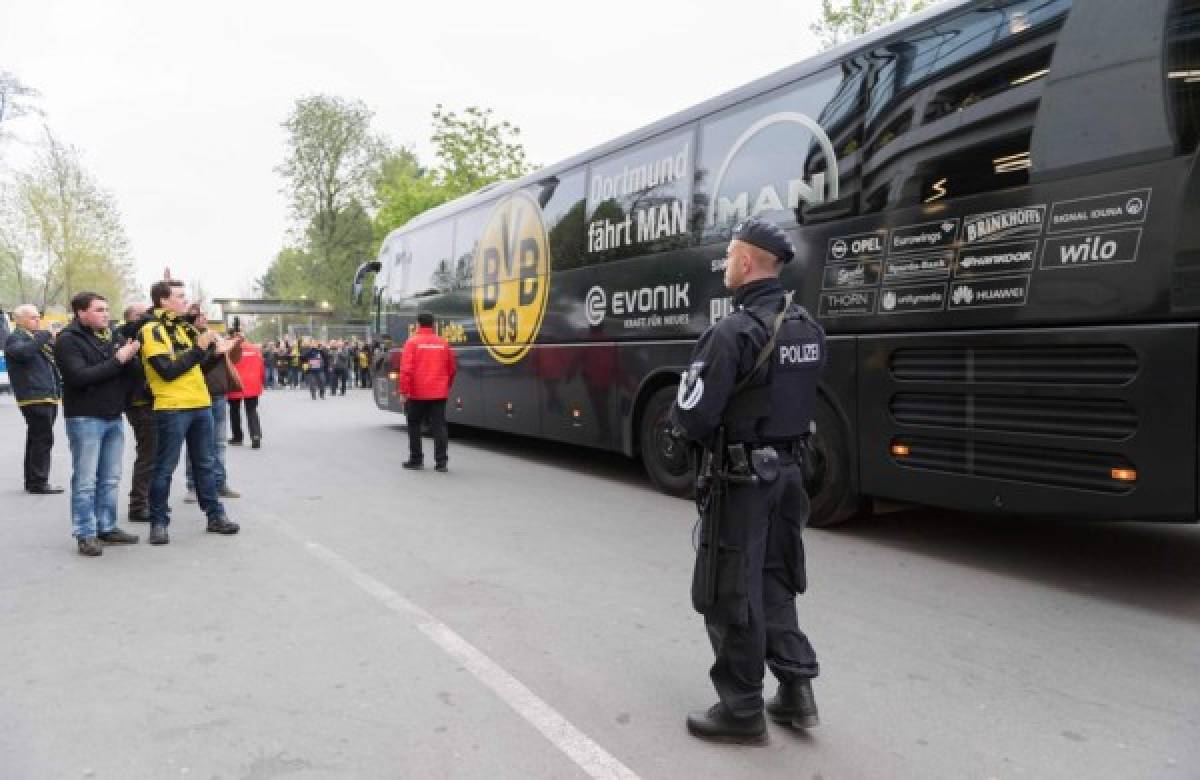 ¡LO BLINDÓ! Policía alemana resguardó así el Dortmund-Mónaco