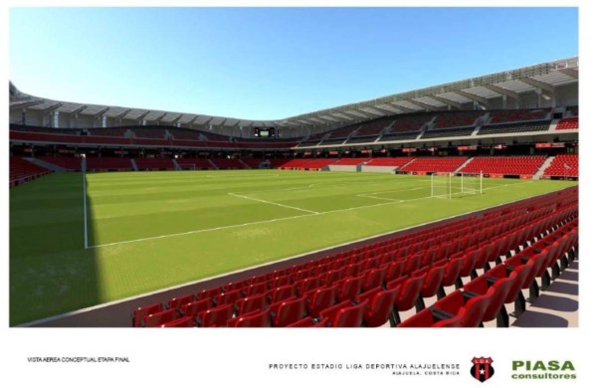 Así sería el nuevo y espectacular estadio del Alajuelense en Costa Rica; su capacidad de aficionados y costo