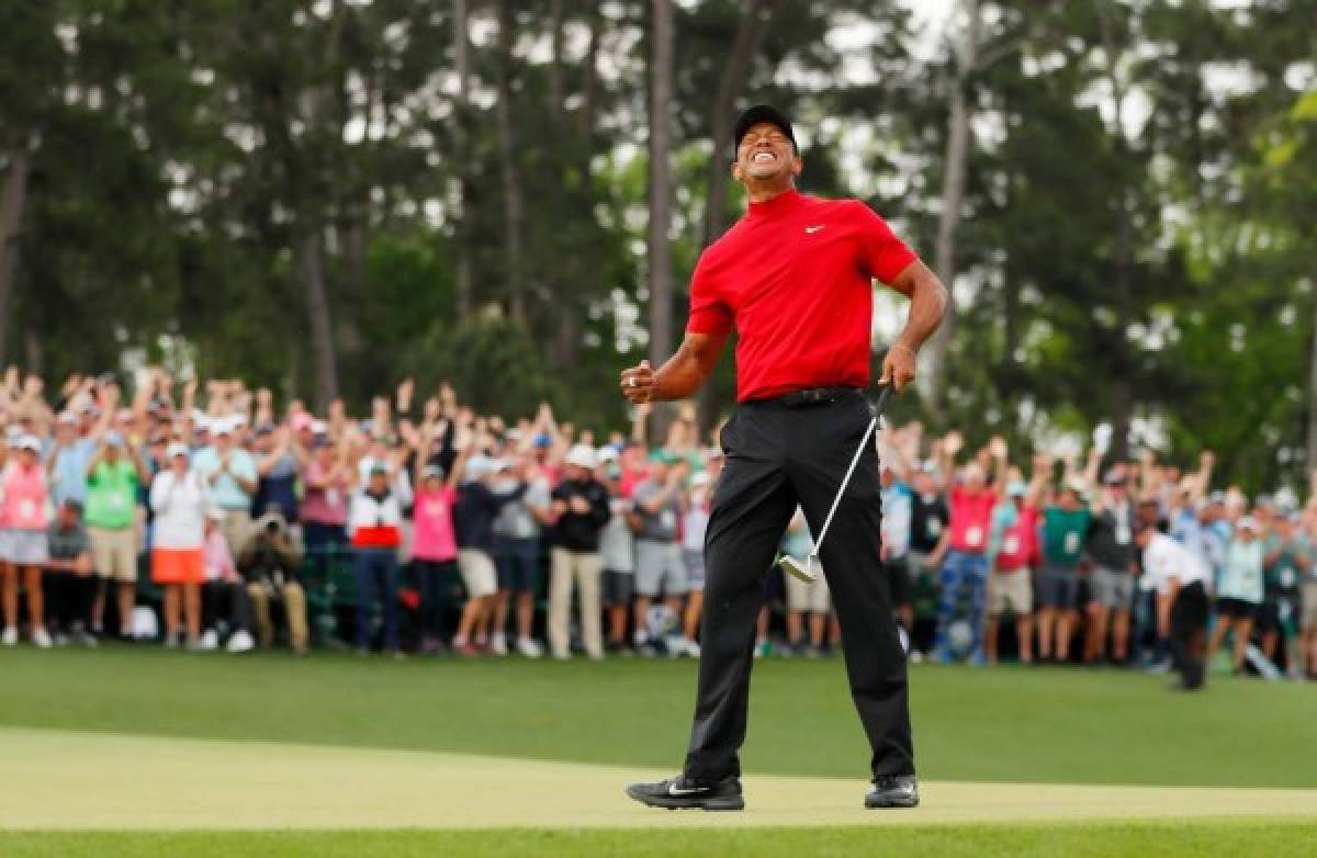 ¡Emotivo festejol! Así celebró Tiger Woods después de 11 años sin ganar un Masters