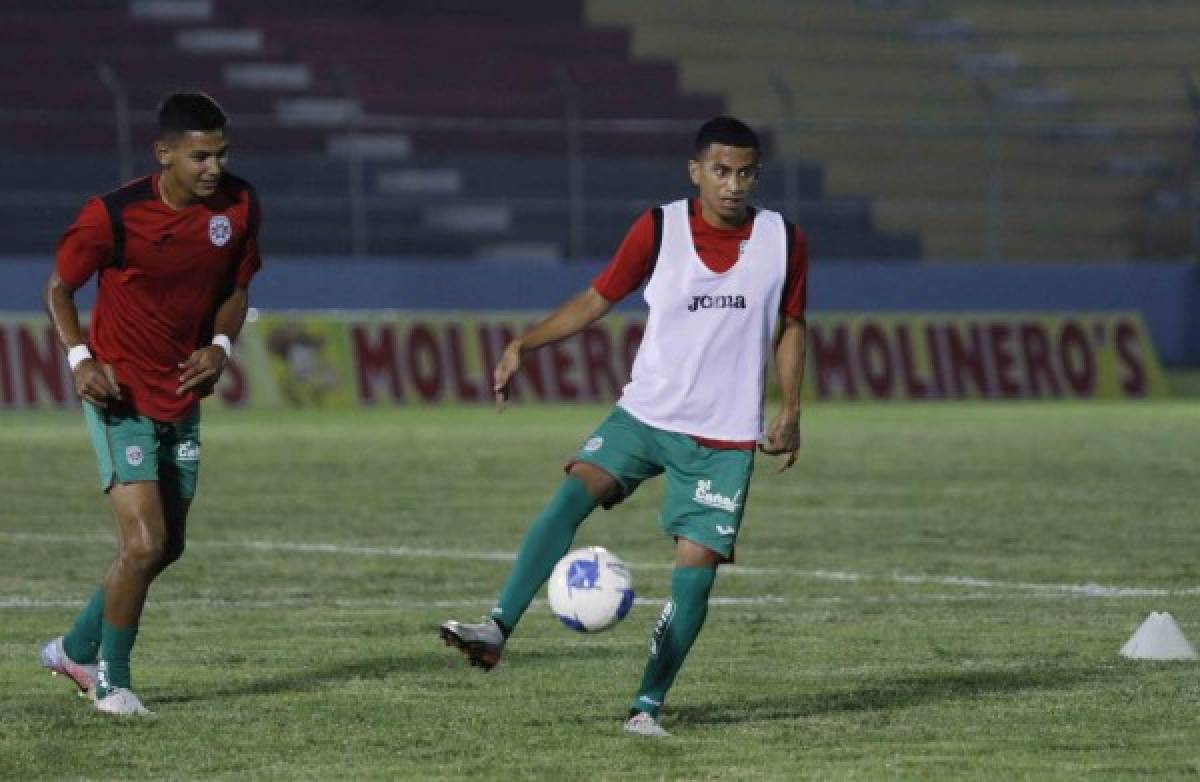 ¡Con todo! El 11 de Marathón para sorprender a Olimpia en la final de ida en Tegucigalpa  