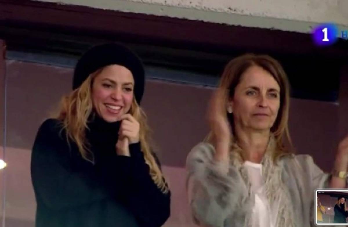 En fotos: Así celebraron las esposas e hijos de los jugadores del Barcelona la Copa del Rey ¿Y Shakira?