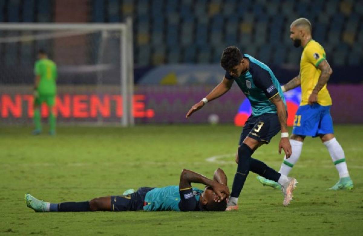 ¿En qué estaba pensando? Así fue captado Neymar en el Brasil-Ecuador y el tremendo 'oso' de Vinicius