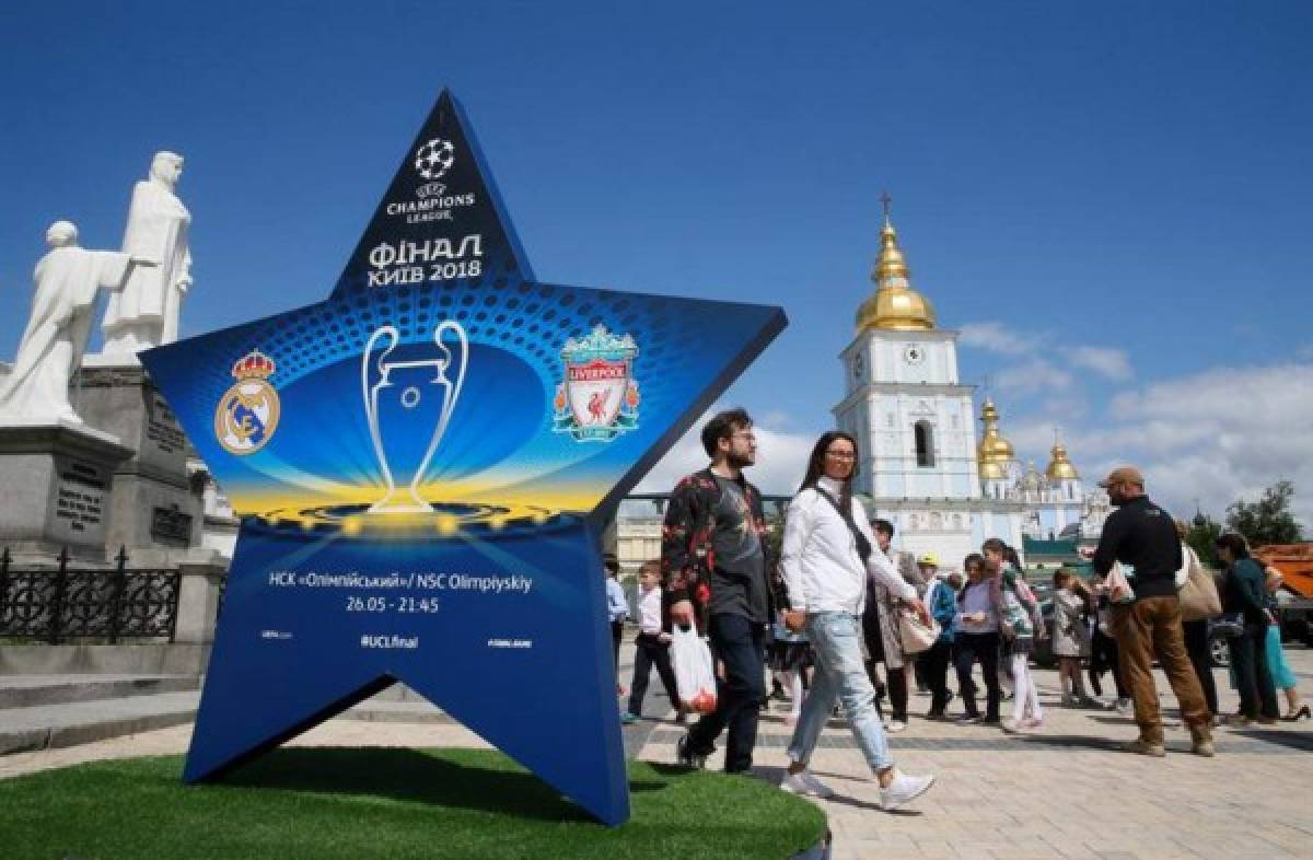 Kiev, lista para recibir la final de la Champions League entre Real Madrid y Liverpool