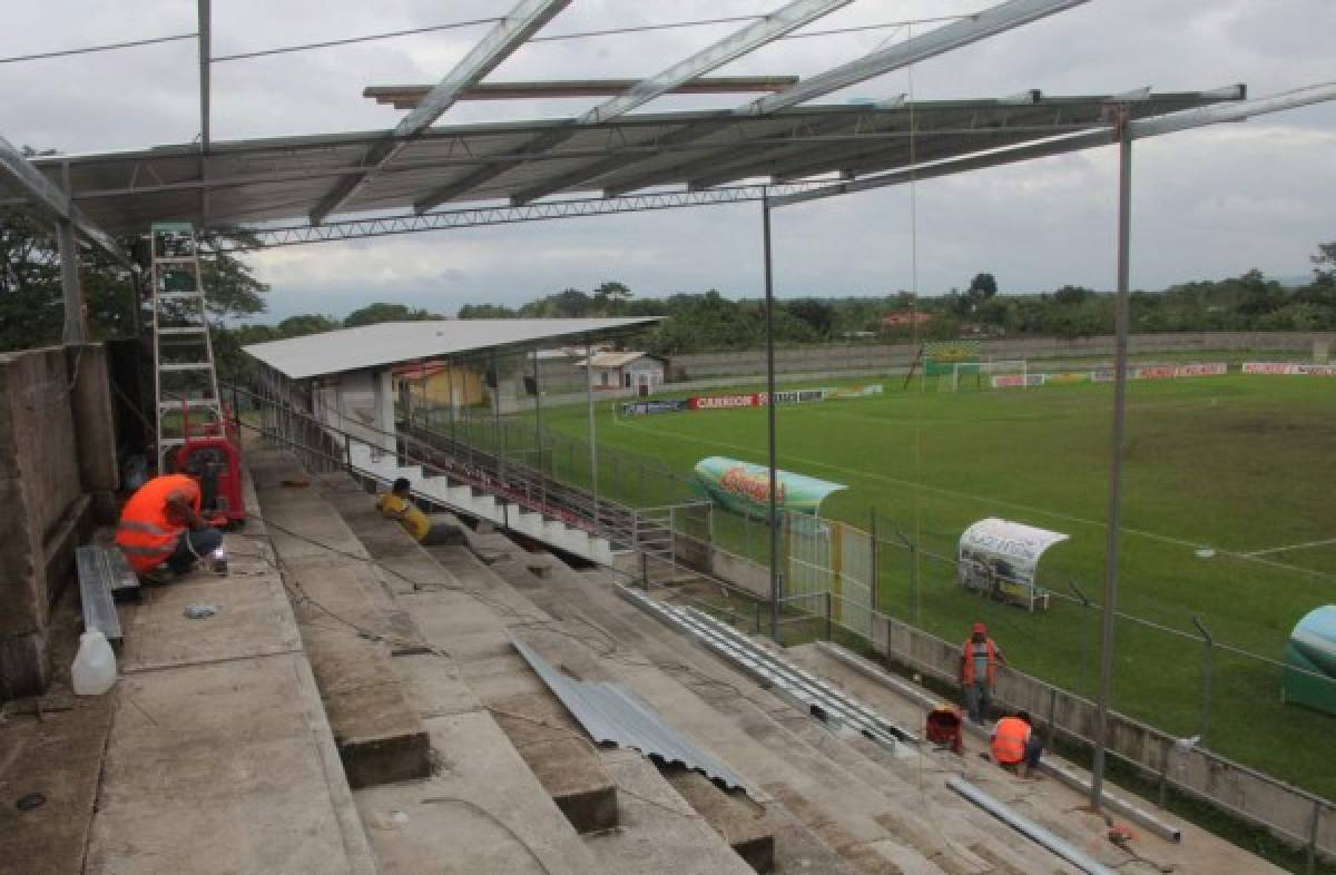 La remodelación que le están realizando al Estadio Francisco Martínez de Tocoa