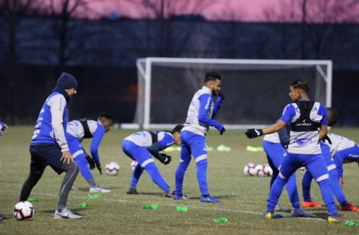 FOTOS: Con mucho frío y alegría, así fue el entreno de Honduras en Estados Unidos