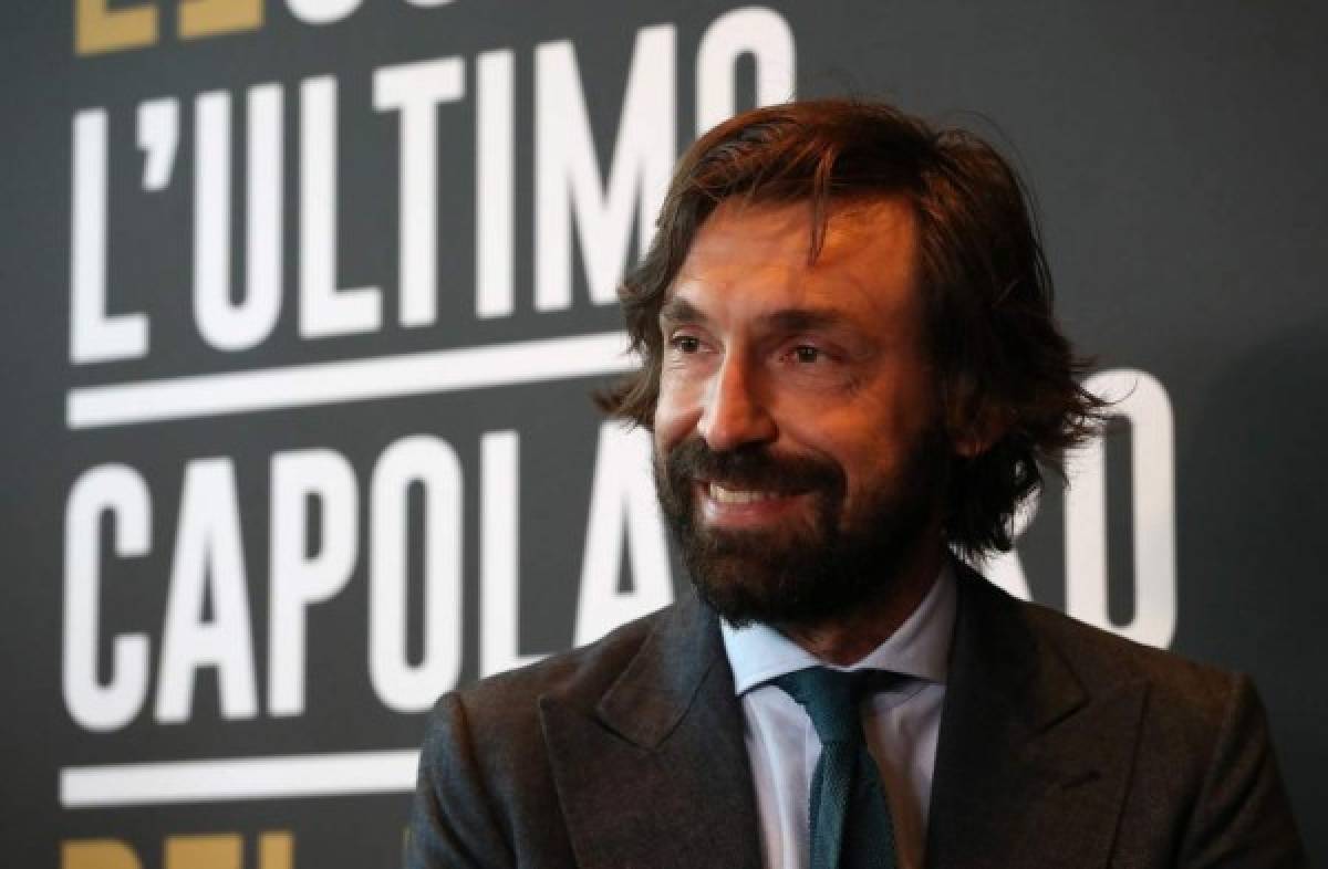 MILAN, ITALY - APRIL 12: Andrea Pirlo speaks to the media during a press conference to announce Andrea Pirlo farewell match on April 12, 2018 in Milan, Italy. (Photo by Marco Luzzani/Getty Images)
