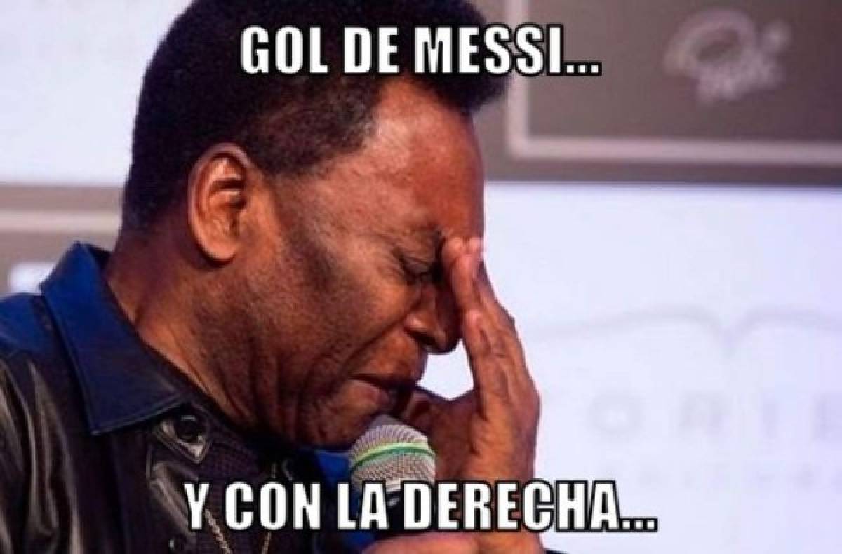 Los memes 'trituran' a Pelé tras el gol de Lionel Messi contra Leganés, ¡con la derecha!