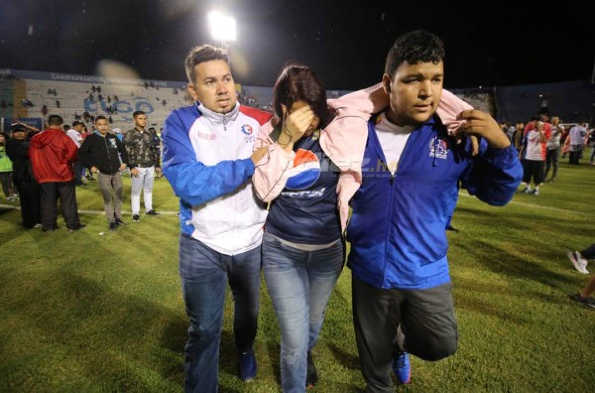 Las otras imágenes que dejó de la trágica noche en el Estadio Nacional de Tegucigalpa