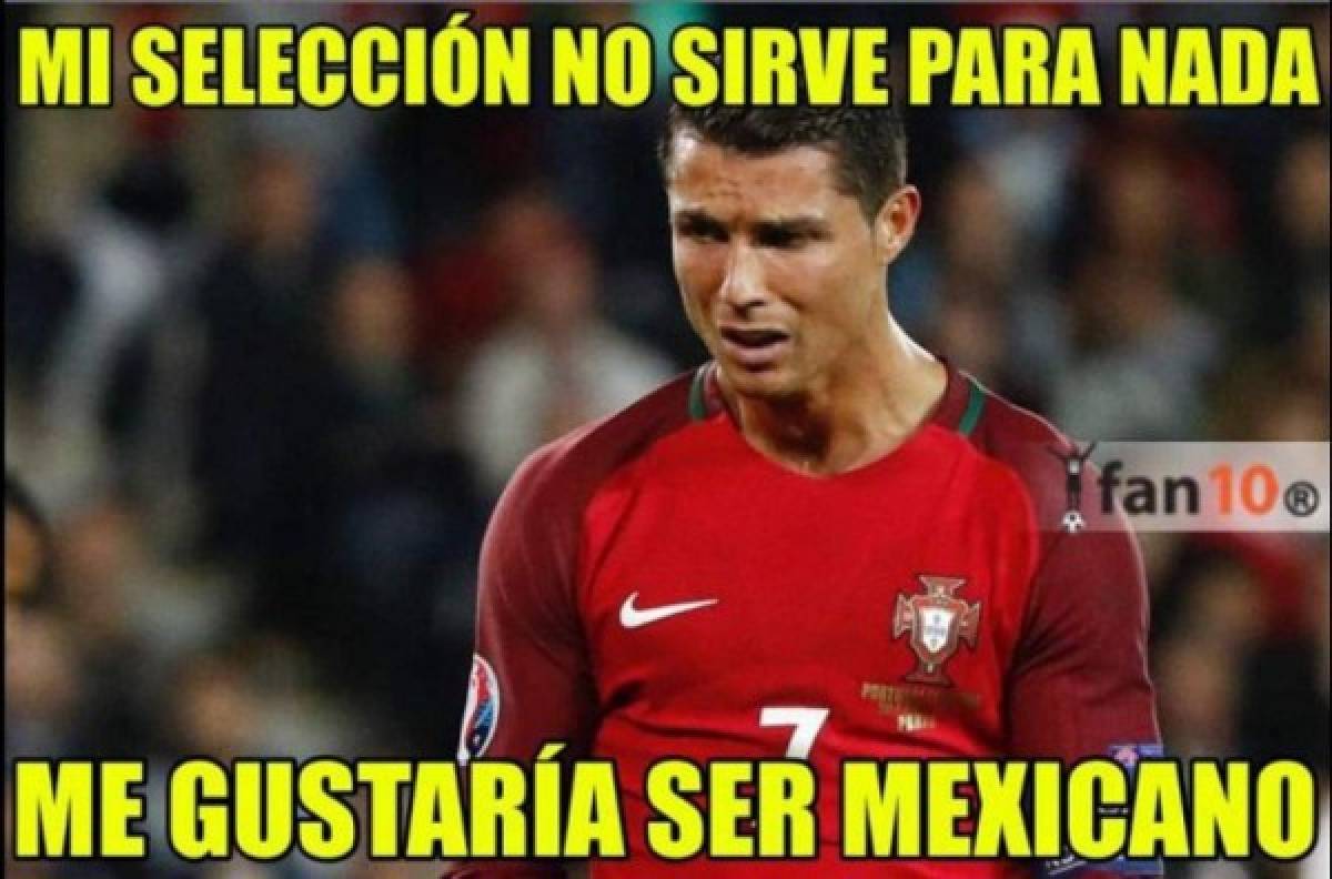 Así se burlan de Cristiano Ronaldo por la eliminación de Portugal del Mundial