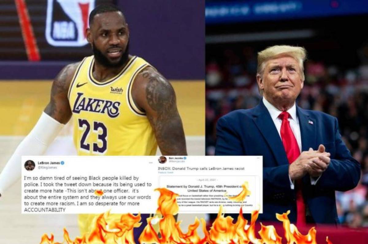 Polémica: Donald Trump arremete contra LeBron James y lo tilda de 'racista y causar división' en Twitter