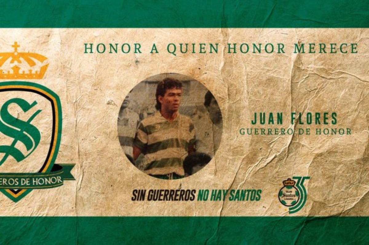Hondureño Juan Flores, declarado 'ídolo' en el Santos de México