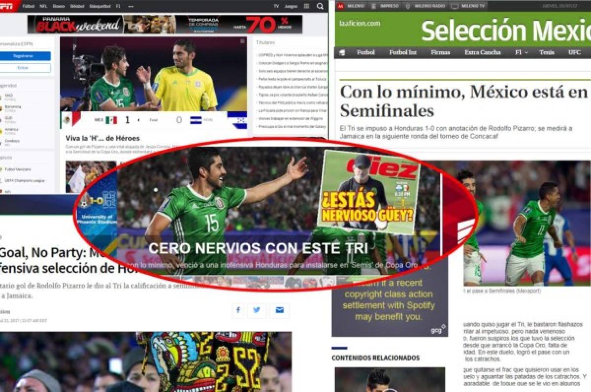 Así cuentan los medios de México el triunfo ante Honduras: No goles, no party