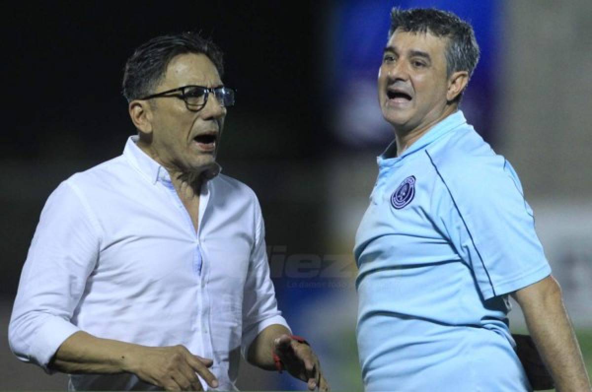 Los técnicos Diego Vázquez y Salomón Názar al final no se saludaron en Choluteca