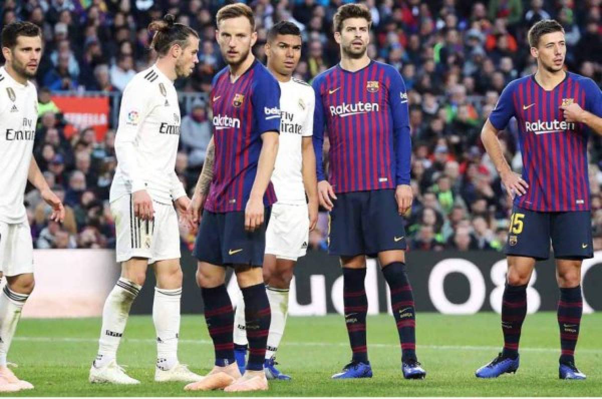 Cinco jugadores se pueden perder el clásico Real Madrid-Barcelona por amarillas