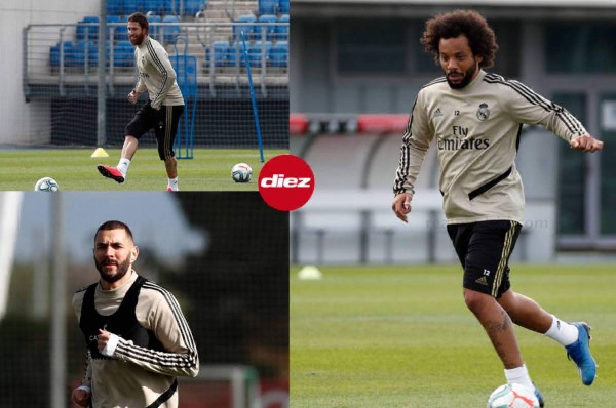 Solo uno con mascarilla: Real Madrid regreso a los entrenamientos con nuevos looks y sin protección