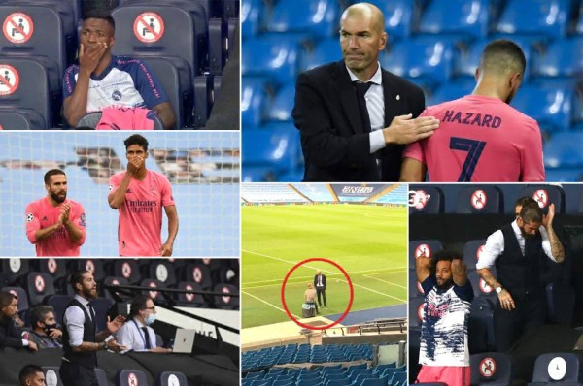 El gesto de Ramos y así fueron captados Guardiola y Zidane tras la eliminación del Real Madrid