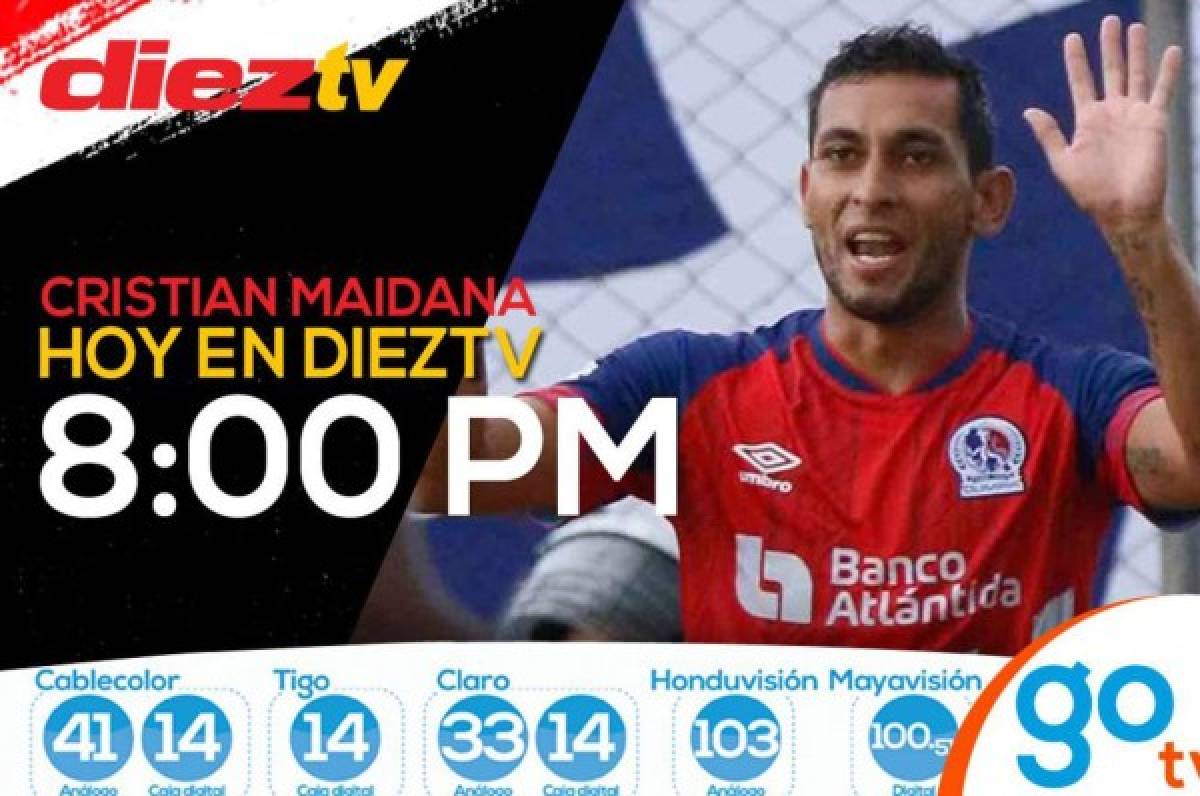 Cristian Maidana, el invitado de lujo en Diez TV este viernes