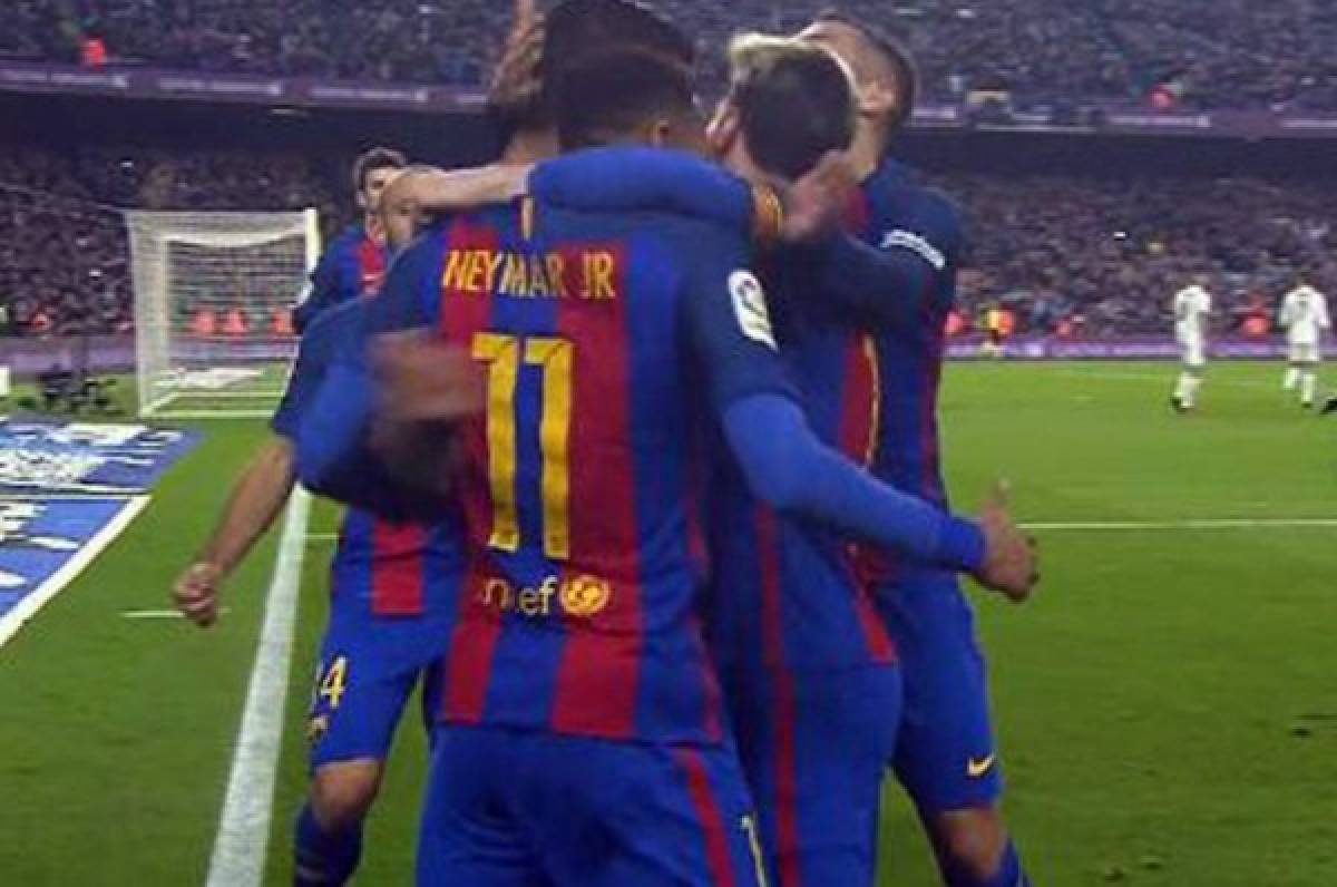 VIDEO: Así fueron los goles de Luis Suárez y Sergio Ramos  