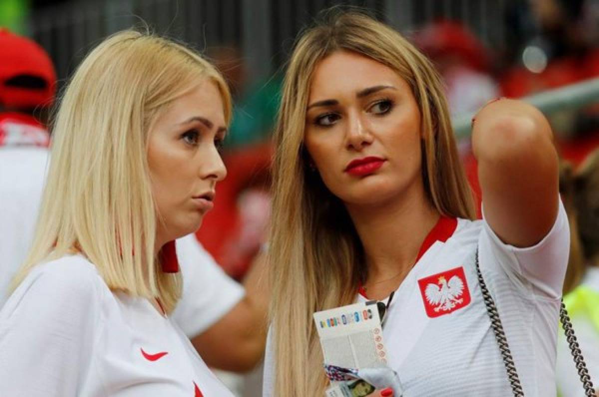 Las polacas ya adornan las graderías del Estadio del Spartak.