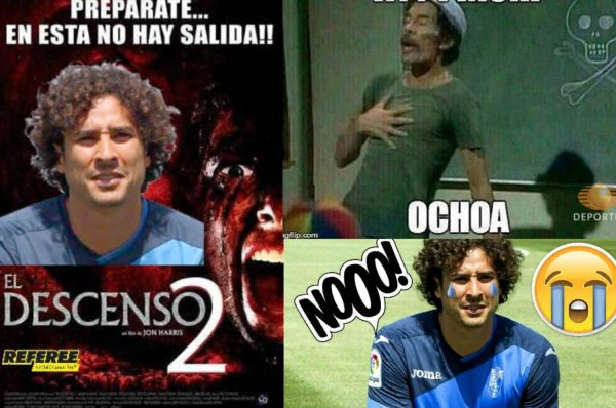 Los memes destrozan a 'Memo' Ochoa por descenso con el Granada en España