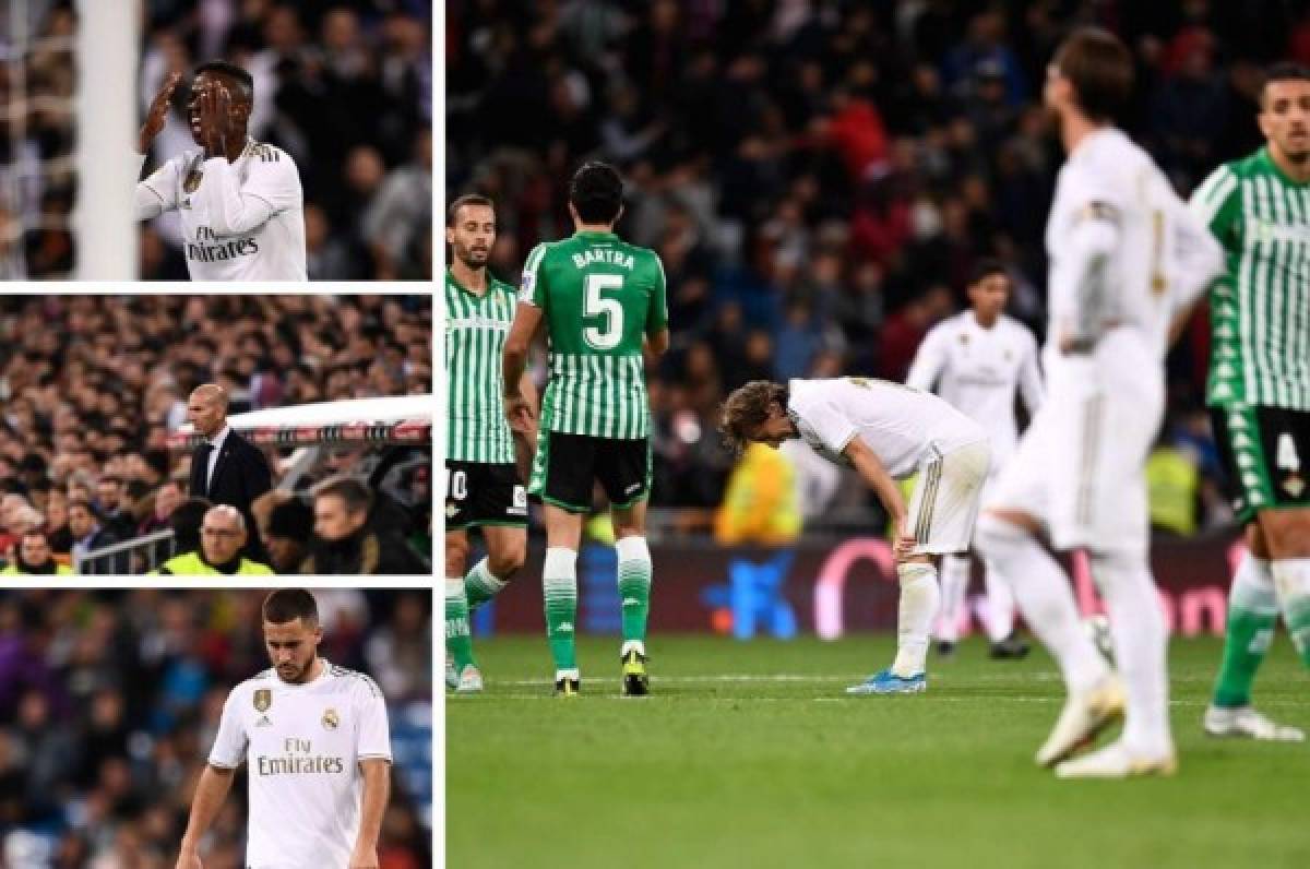 Fotos: El sufrimiento de Zidane y las caras largas en el Real Madrid tras el empate ante el Betis