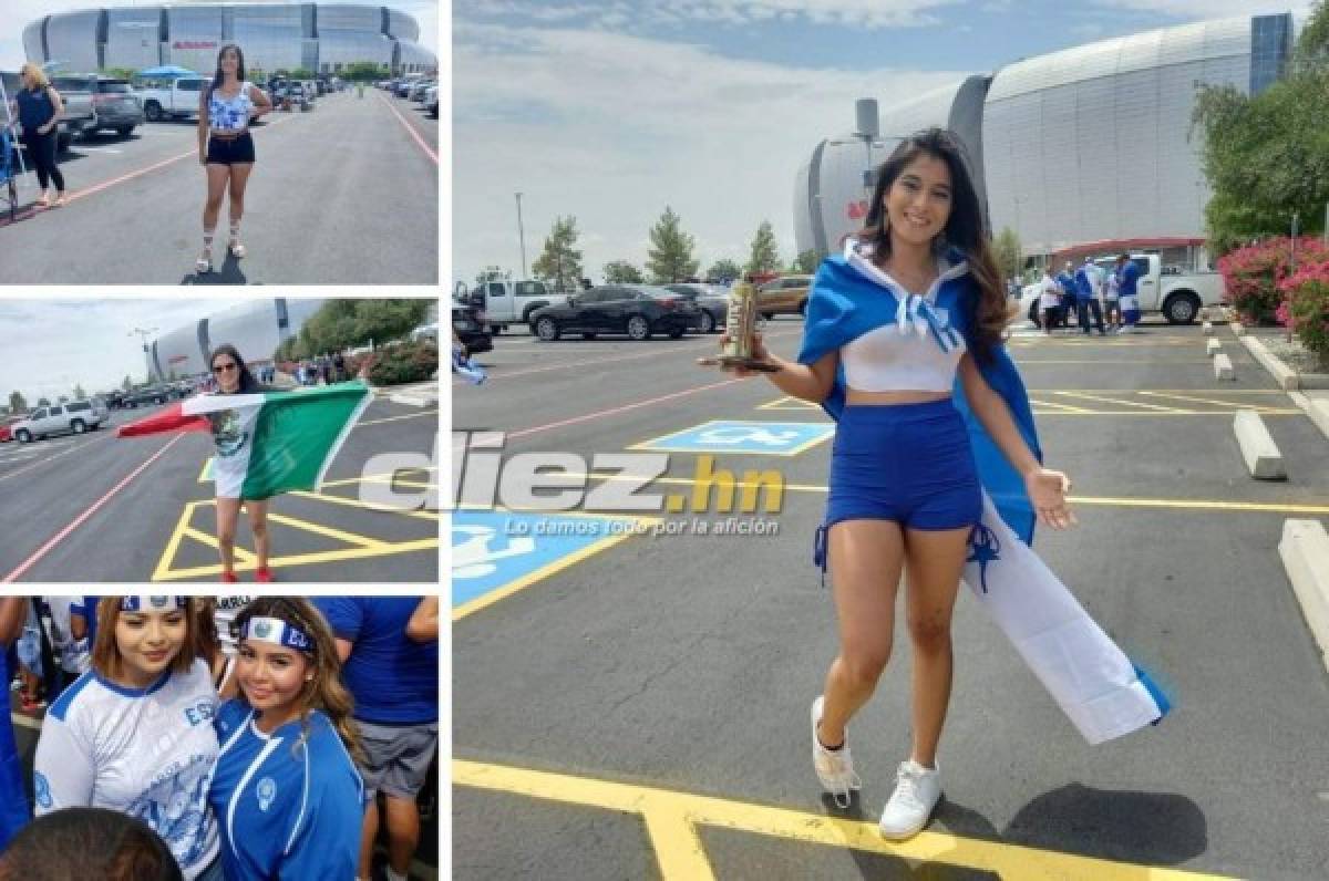 Un hondureño con una mexicana: Las bellas chicas que deslumbran en el State Farm Stadium