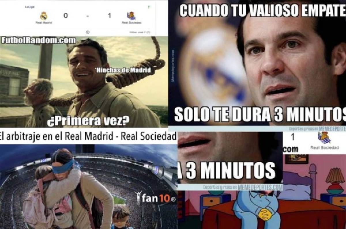 Burlas: 'Trituran' con memes al Real Madrid por su derrota ante la Real Sociedad