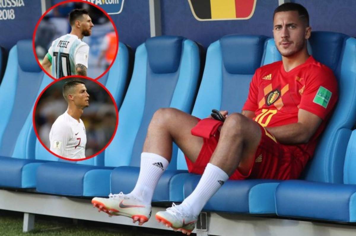 Hazard sobre la eliminación de Messi y Cristiano: 'Estoy contento'