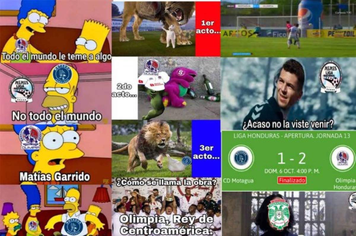Los memes destrozan al Motagua tras caer en el clásico ante Olimpia en Comayagua
