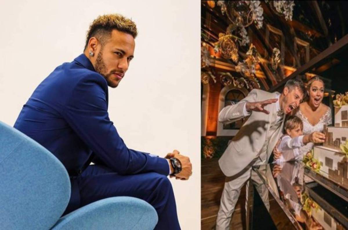 Neymar sorprende con mensaje para la madre de su hijo recién casada