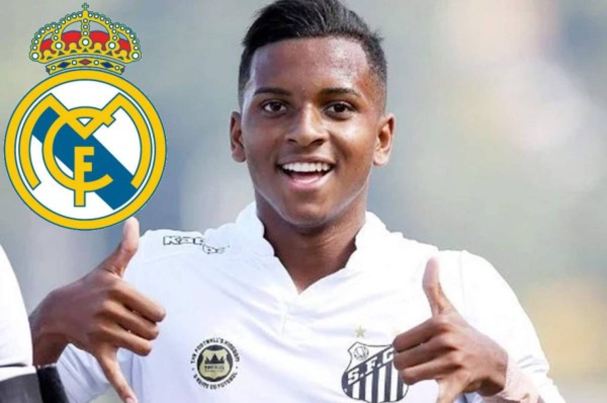 Rodrygo Goes, delantero brasileño de 17 años que llega tras el pago de 45 millones.