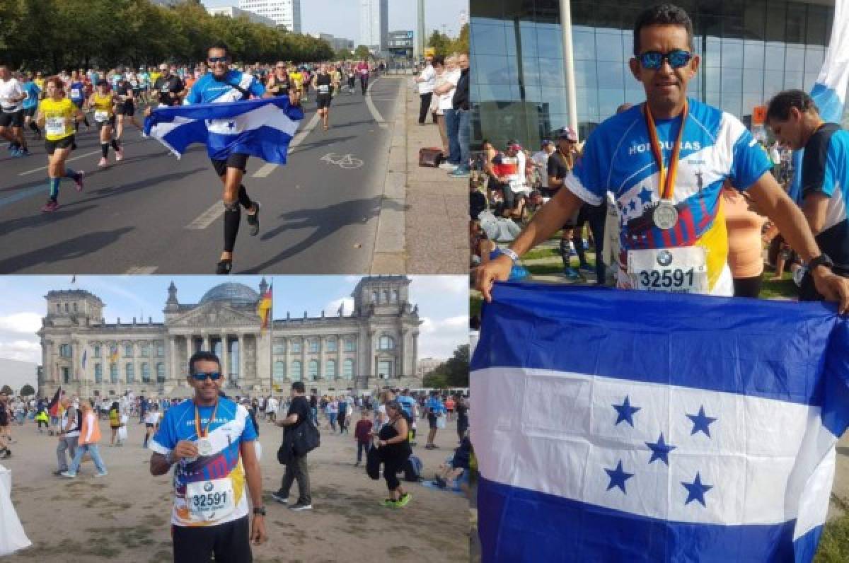 Hondureños cumplen sueño de correr la Maratón de Berlín, Alemania