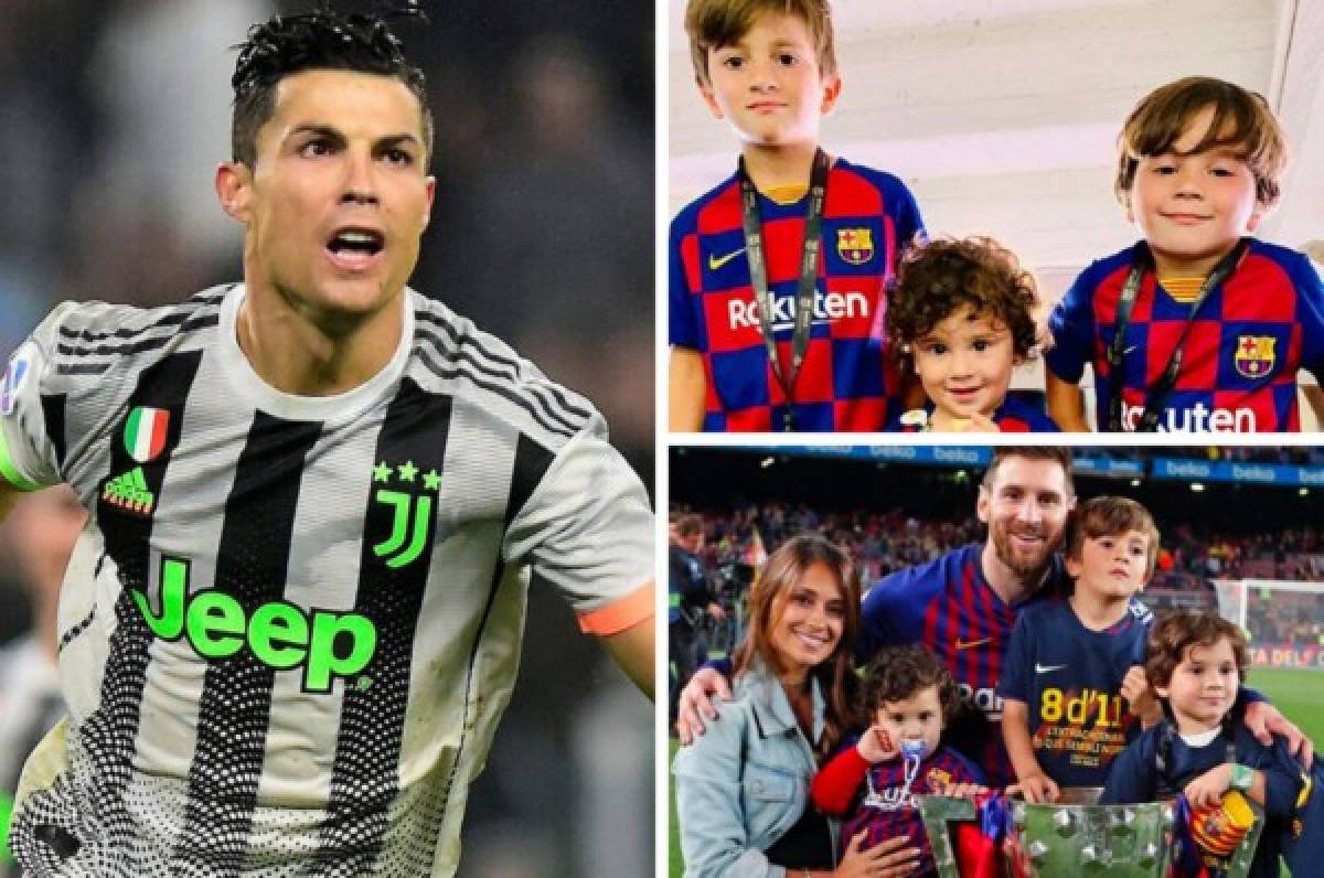 Neymar, Mbappé y hasta Cristiano Ronaldo: Los impensados ídolos de los hijos de Lionel Messi