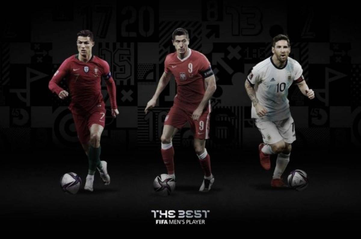 OFICIAL: Cristiano Ronaldo, Messi y Lewandowski, finalistas al premio The Best