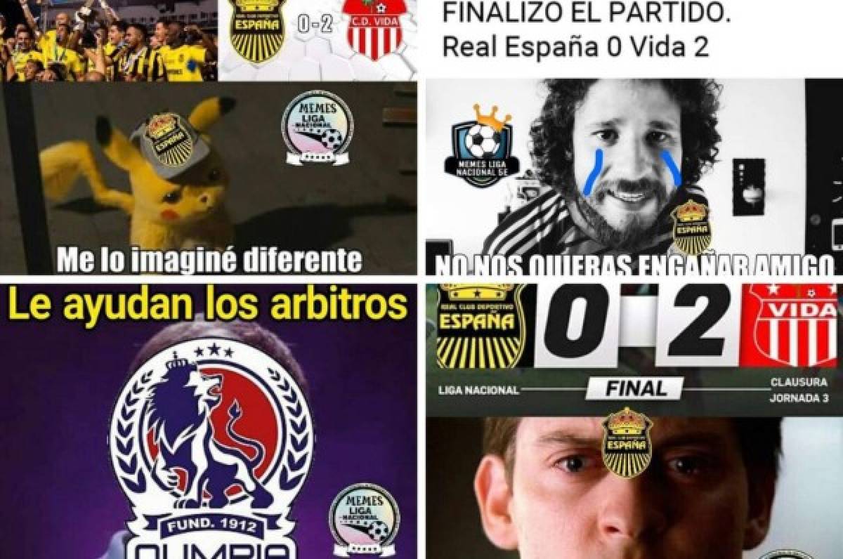 Los memes humillan al Real España tras perder ante el Vida y Olimpia tampoco se salva