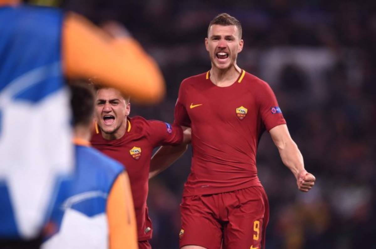 Dzeko mete a la Roma a cuartos de final de la Champions League