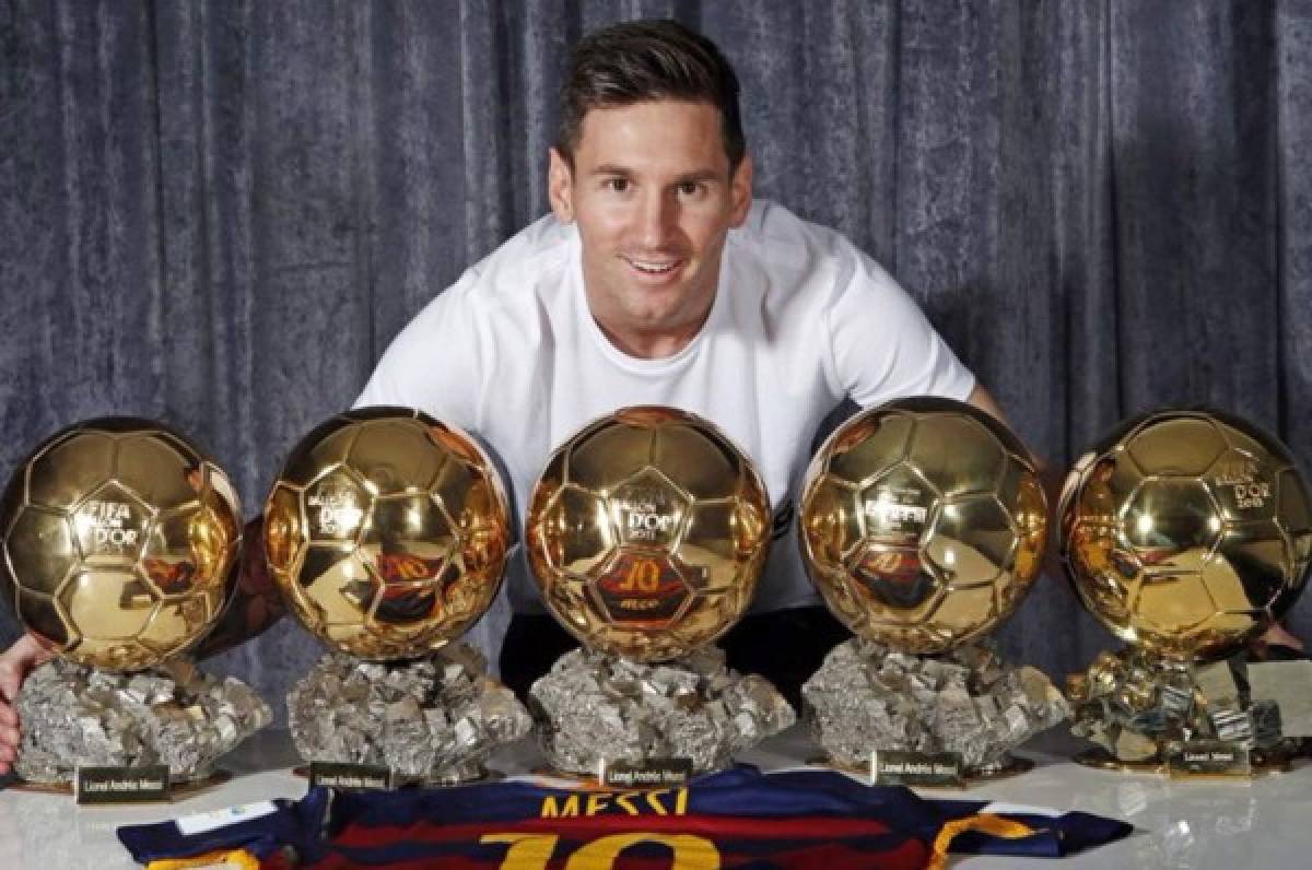 Leo Messi se sube al podio y supera a Cristiano Ronaldo en Balones de Oro