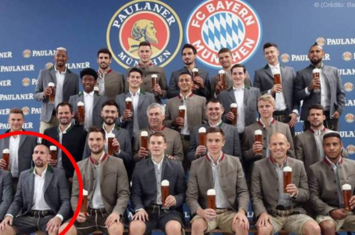 La verdadera razón por la que Ribery no quiso posar con cerveza en el Bayern Munich