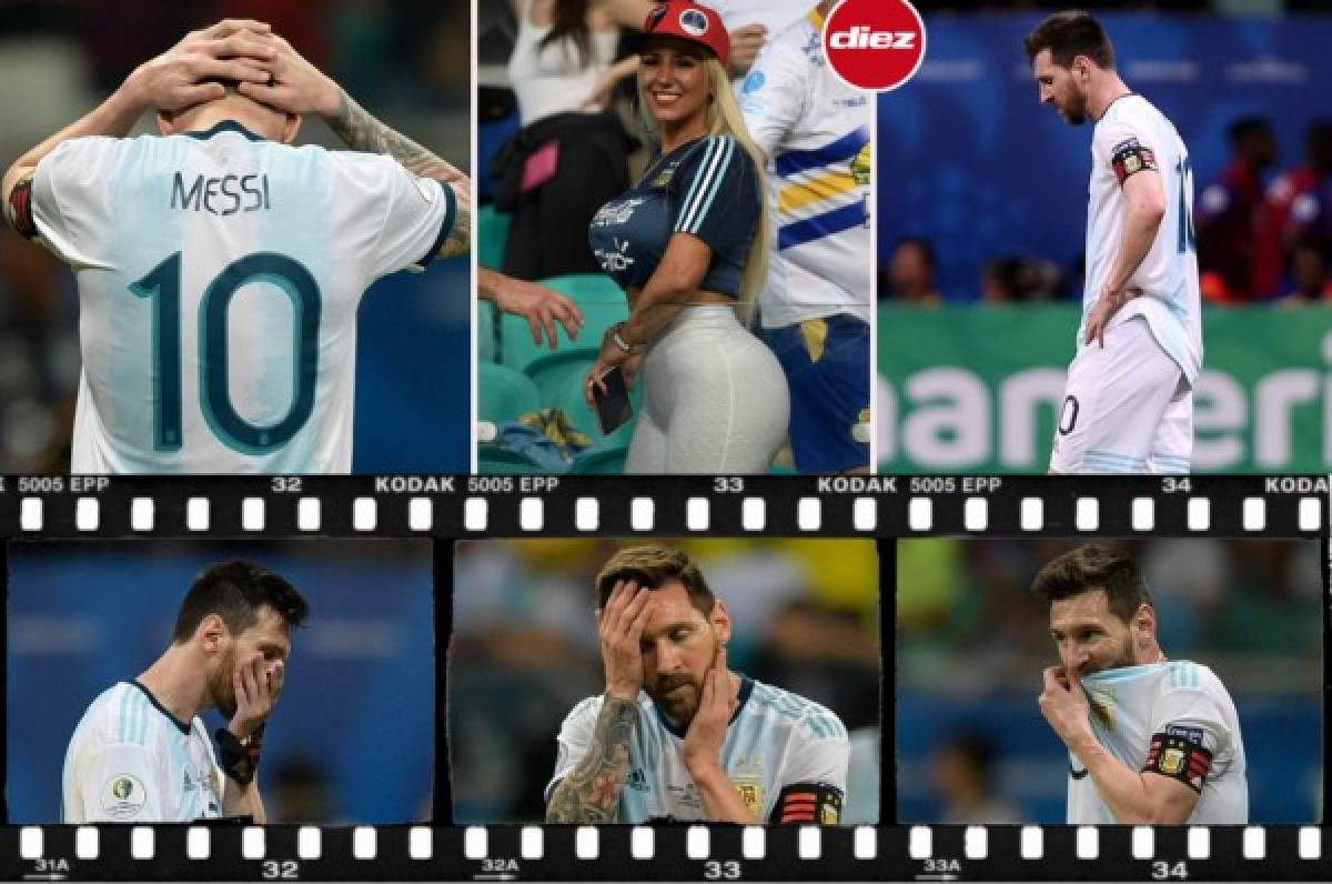 Argentina: El dolor de Messi y la sexi aficionada en la derrota ante Colombia en la Copa América 2019