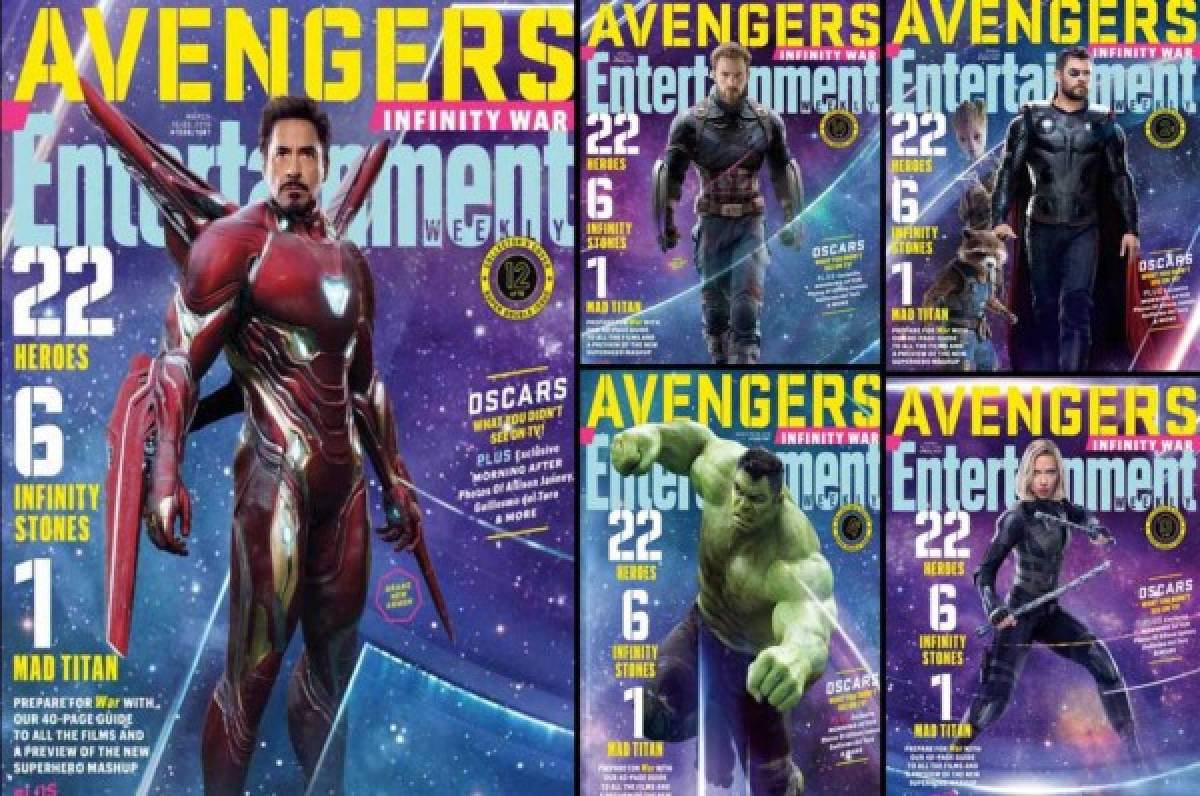 La revista Entertainment Weekly revela los posters oficiales de Avengers: Infinity War