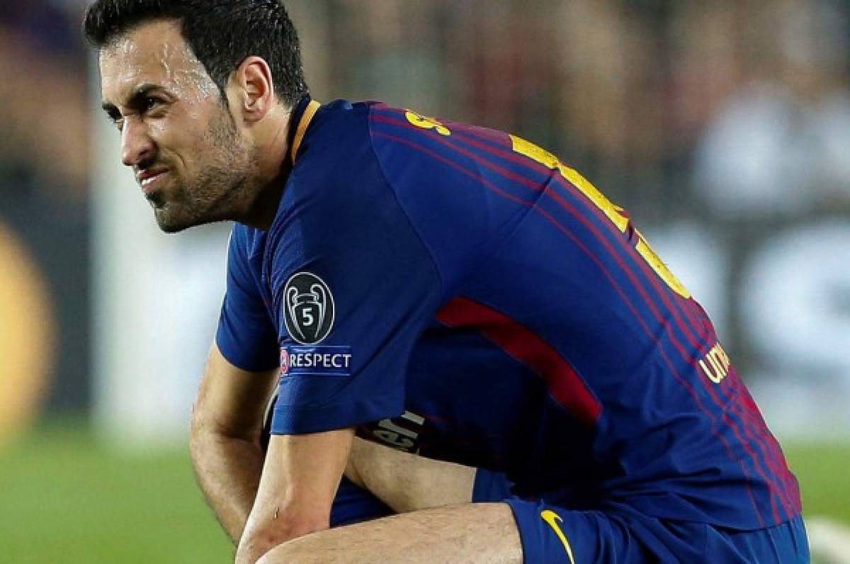 Busquets baja tres semanas en el Barca y se pierde juegos de la selección