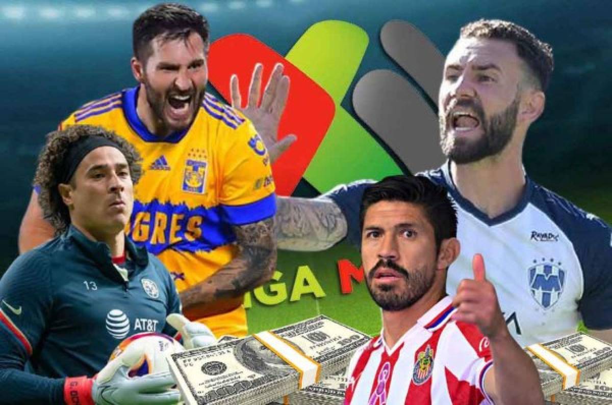 Al descubierto: estos son los 10 futbolistas mejor pagados de la Liga MX; uno ni siquiera está jugando