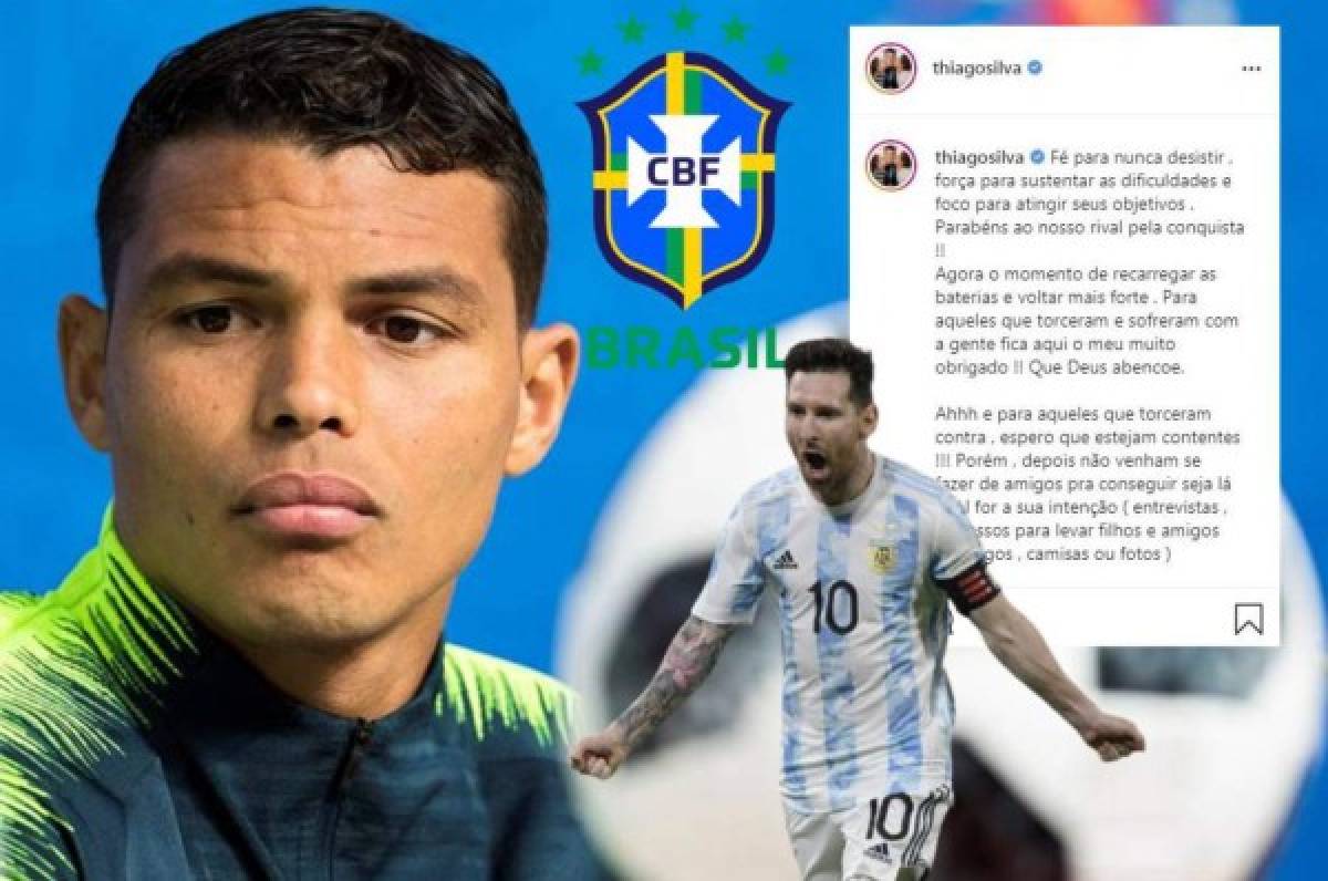 Thiago Silva explota contra brasileños que apoyaron a Argentina: 'No vengan a pedir fotos, camisas o entradas'