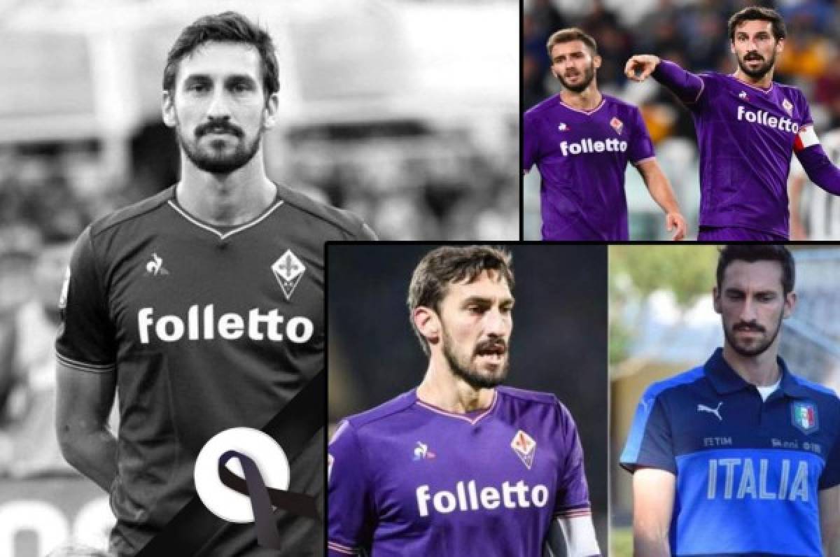 Los mensajes de condolencias a Davide Astori que comandan Totti, Buffon y Pirlo