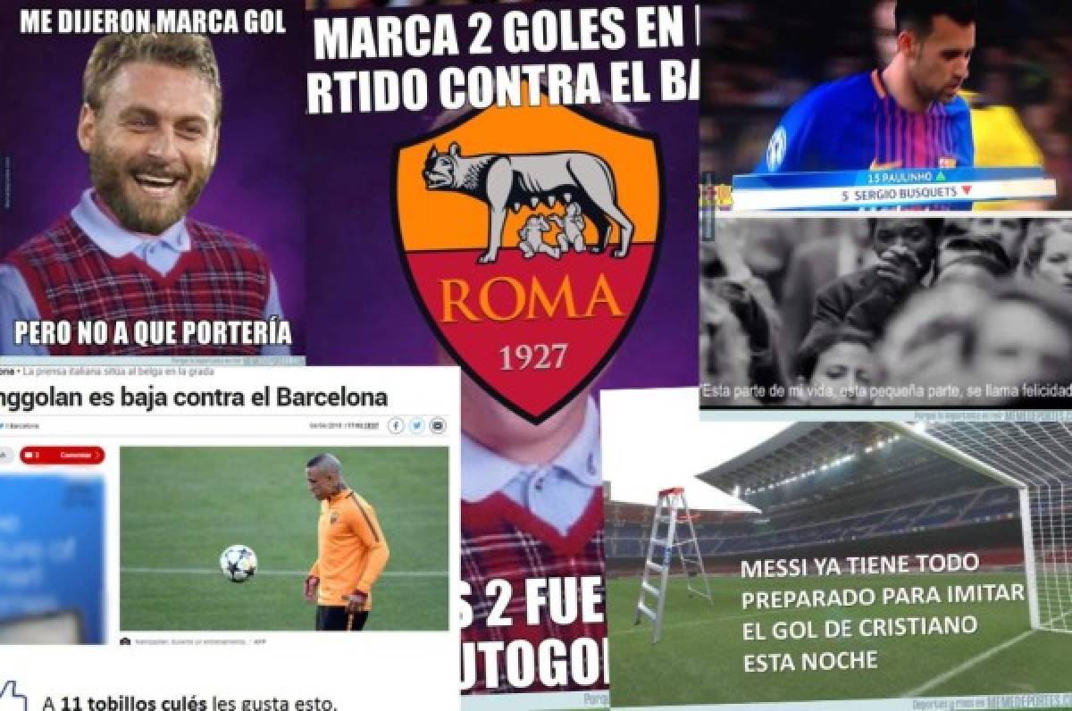 Los memes que nos dejó el Barcelona-Roma ¿qué pasa con Messi?