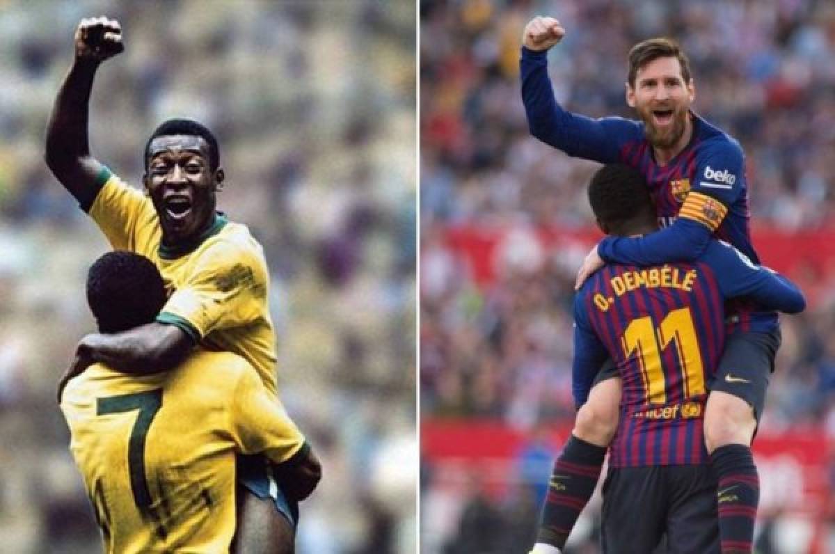 Pelé se rinde ante Messi tras igualar su récord de goles con un mismo equipo