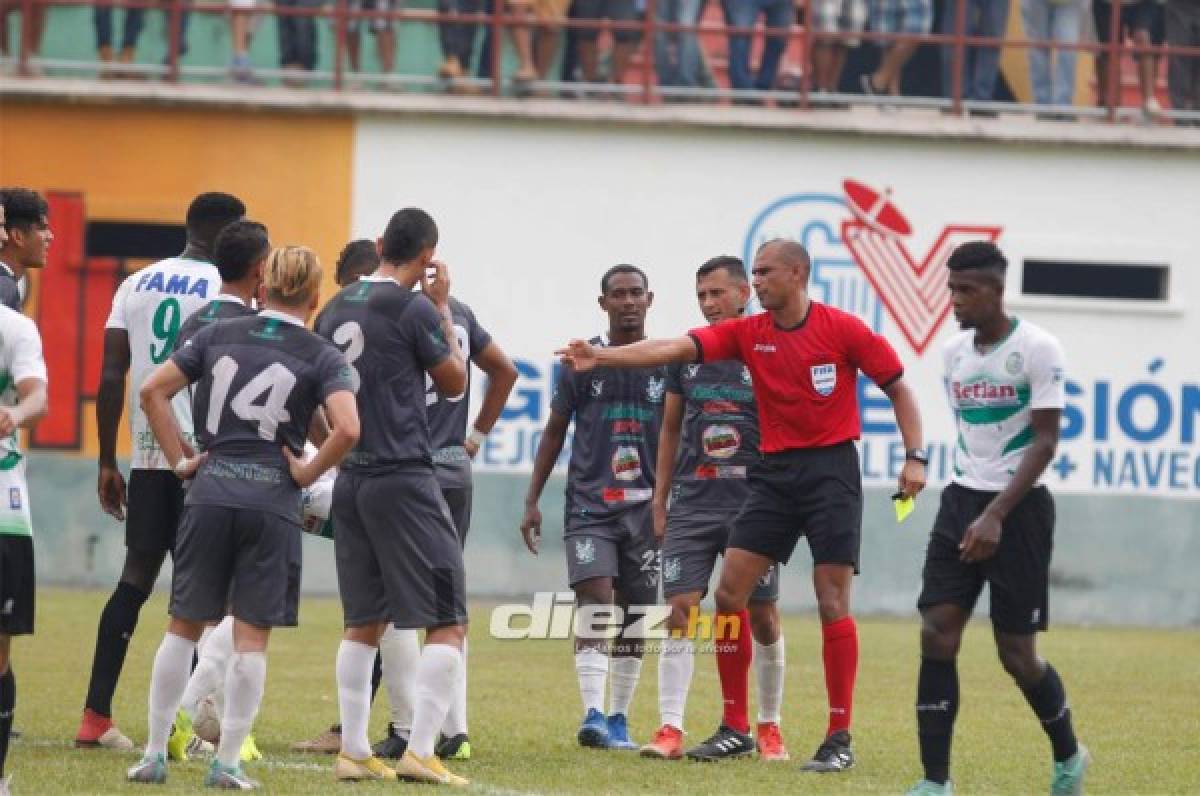 Las imágenes más curiosas que dejó el partido Juticalpa ante Platense