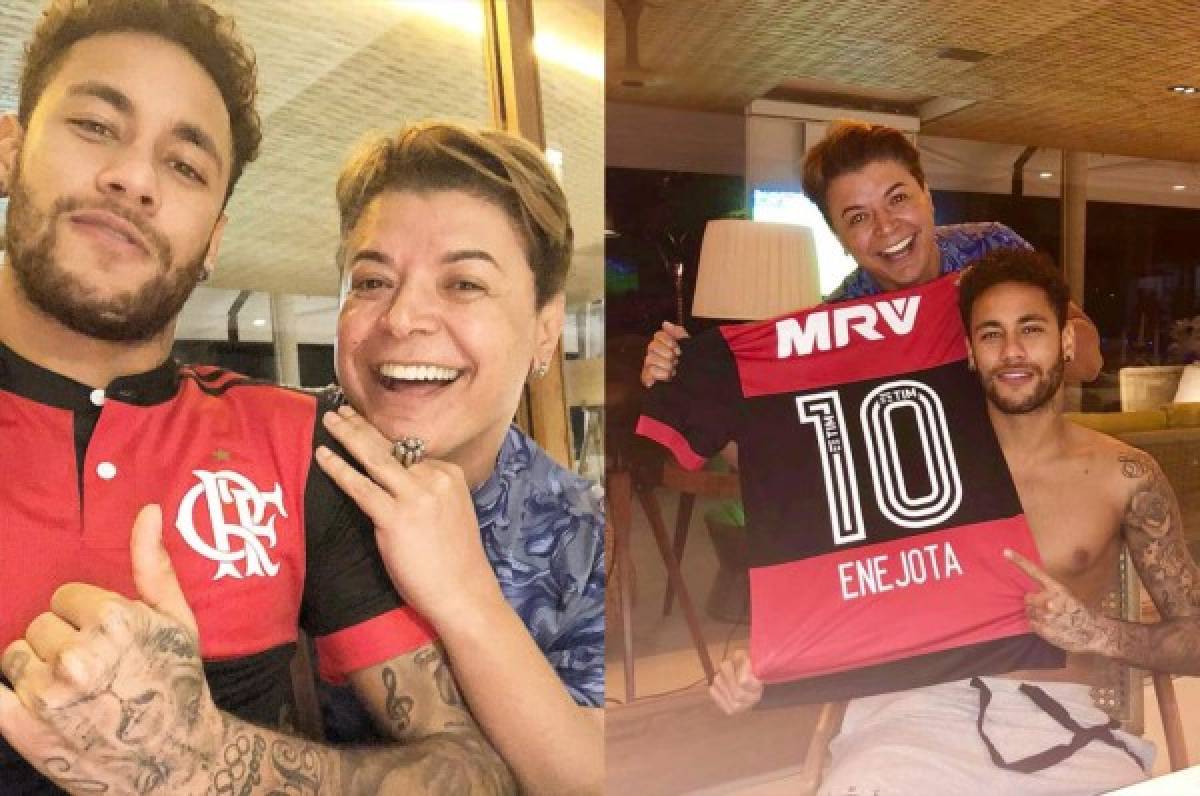 Neymar luce y se pone en Brasil la camiseta del ¡Flamengo!