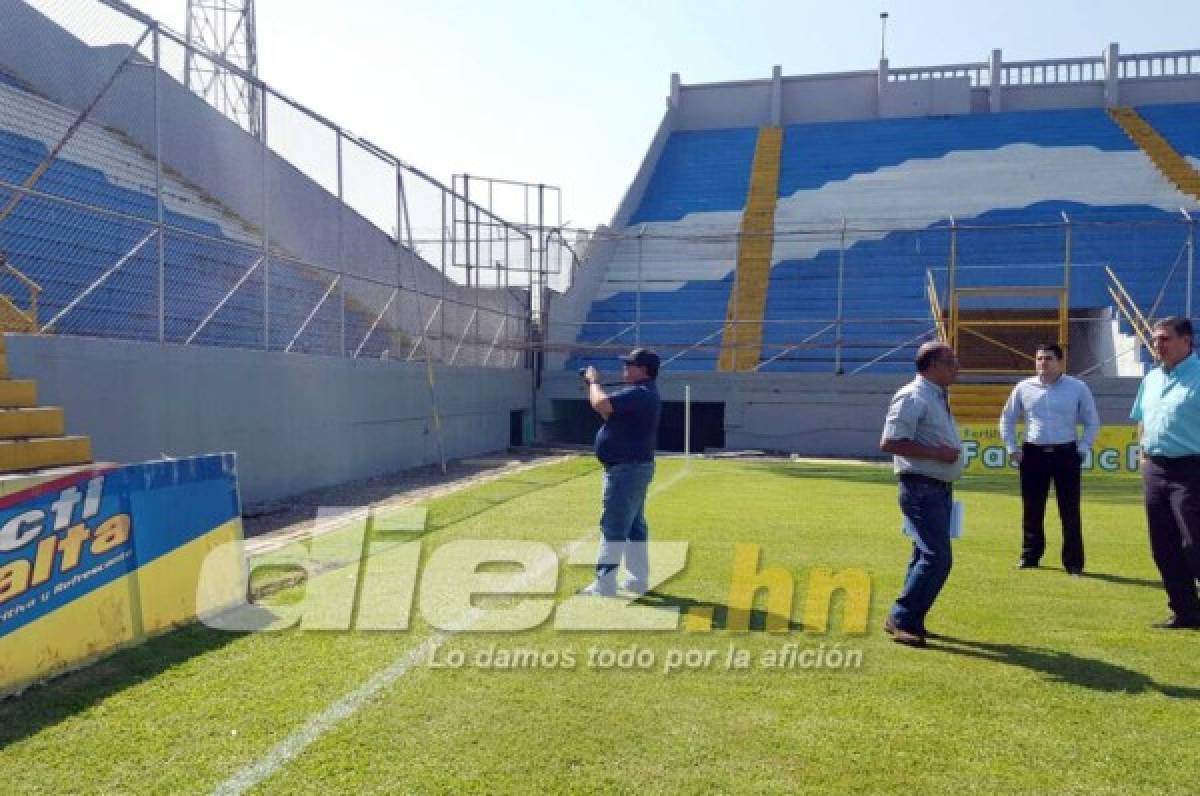 La Concacaf inspeccionó este jueves el estadio Morazán de San Pedro Sula